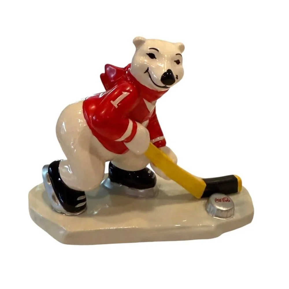 Coca-Cola Polar Bear Figurines Vintage Sports Collectible Soda 1995
